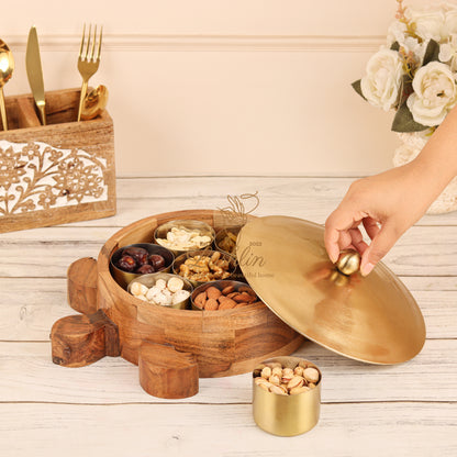 Lushlin Turtle Dry Fruits Containers for Storage & Serving