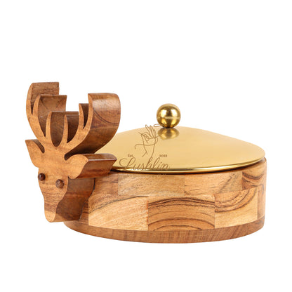 Lushlin Deer Dry Fruits Containers for Storage & Serving